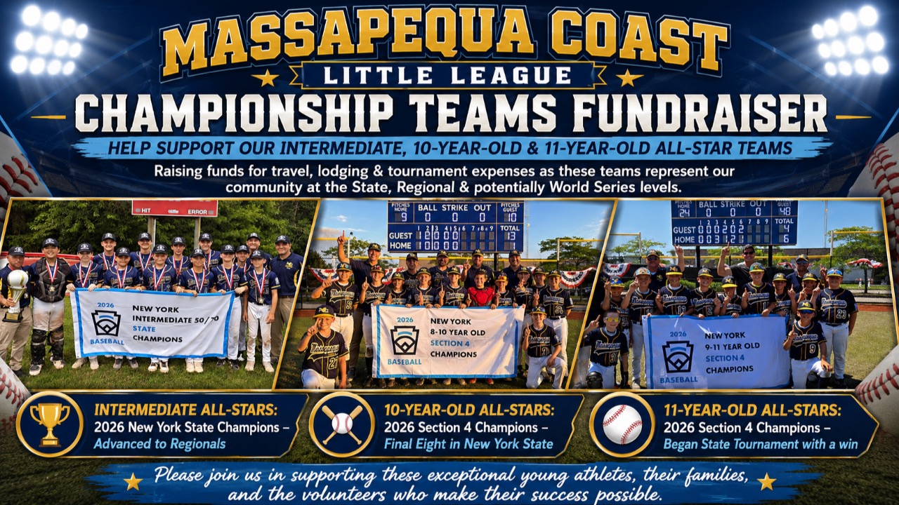 Help Support Massapequa Coast’s Championship Teams