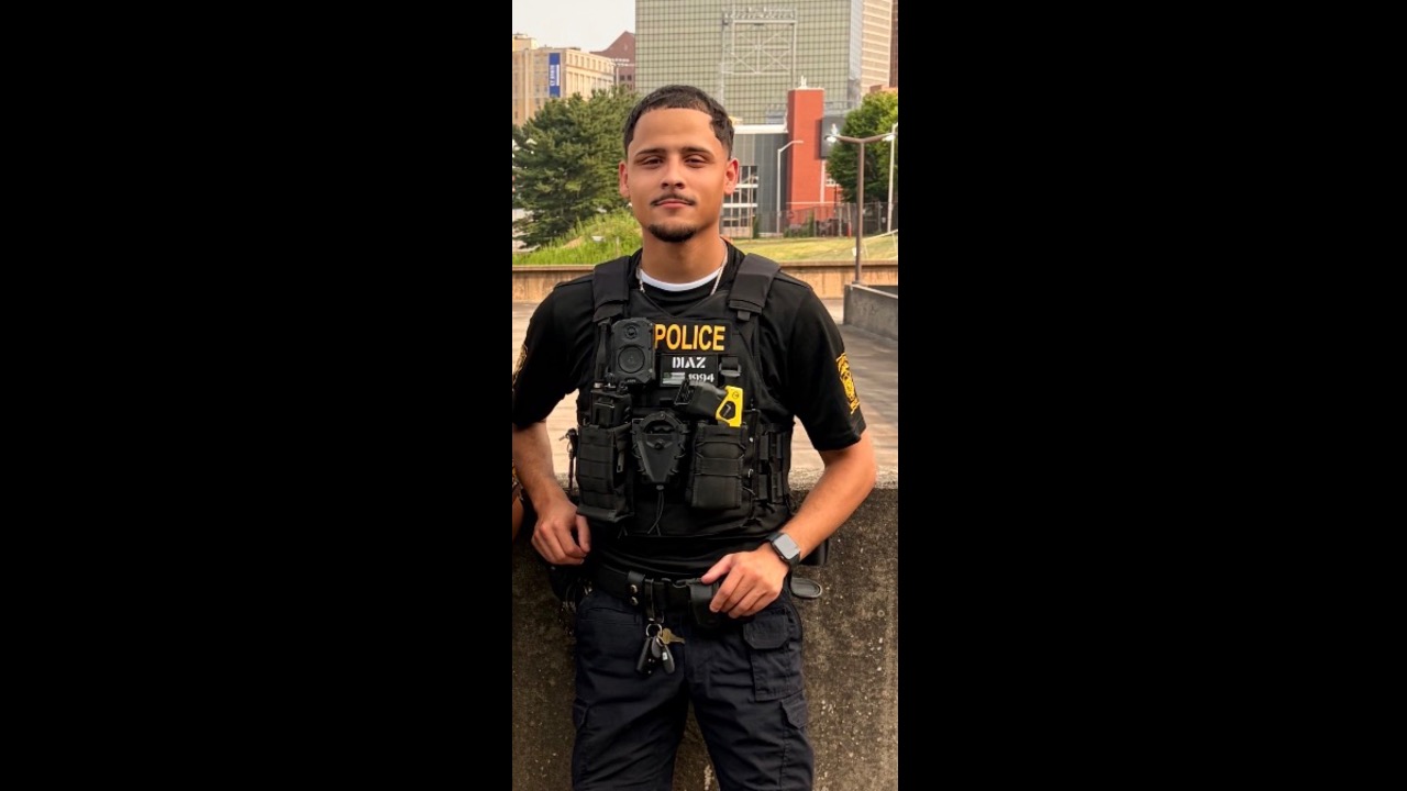 Support Officer Alexander Diaz After Being Shot in The Line of Duty